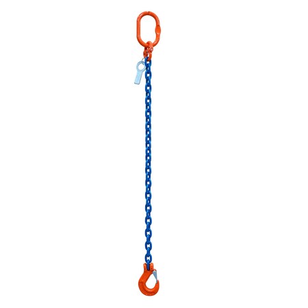 Starke Chain Sling, 3/8in, G100, Sling Hook, 14 ft SCSG10038-1LS-14